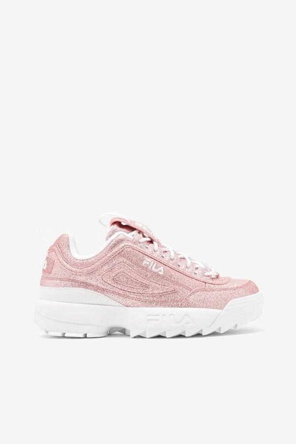 Tênis Fila Mulher Rosa/Rosa/Branco - Fila Disruptor 2 Glimmer En Portugal,VOAC-91705